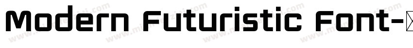 Modern Futuristic Font字体转换